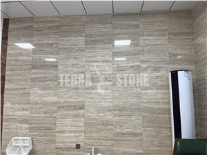Silver Travertine Wall Tile 12"X12" Stone Floor Tiles