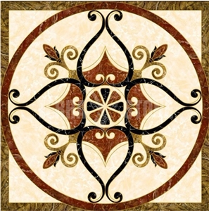 Stone Waterjet Medallion Patterns, Medallion Floor Tile