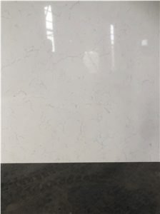 VG2306 Carrara Marble Looks Quartz Slabs