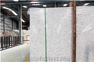 Carrara Terrazzo Cement Engineered Stone White Terrazzo