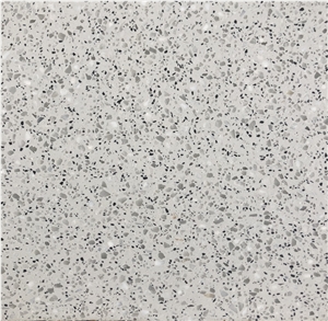 Pepesale Terrazzo  Cement Tile White Terrazzo With Chips