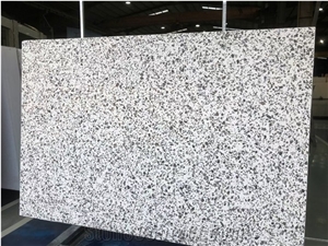 White Color Terrazzo Tile Recycled Stone Terrazzo