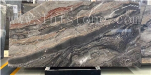 Italy Venice Brown Slab Book Match Italy Brown Marble Slab1