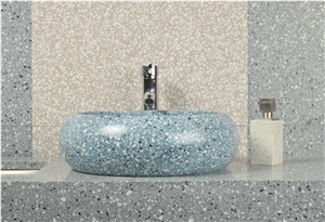 Artificial Stone Terrazzo Bathroom Sink