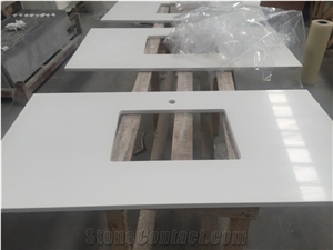 Artificial Stone White Quartz Kitchen Countertops Good Price