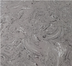 Dora Clouds Grey Artificial Marble Slab Wall Floor Good Price