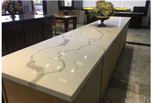 Solid Surface Artificial Quartz Kitchen Countertop