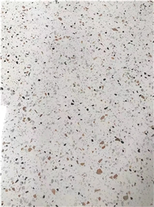 White Terrazzo Slab 20Mm For Bathroom Wall Tile
