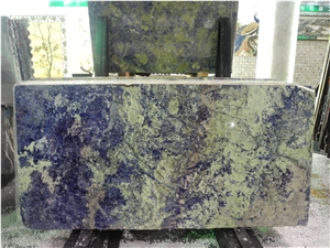 Blue Sodalite Bolivia Granite Slab Polished Luxury Stone