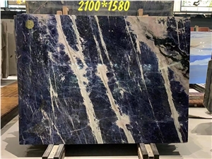 Brazil Blue Sodalite Luxury Quartzite Dark Blue Slab Tile