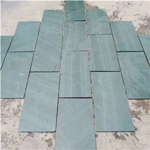 China Natural Green Slate Floor Tiles
