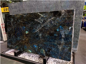 High Quality Luxury Labradorite Blue Granite Slab Tile
