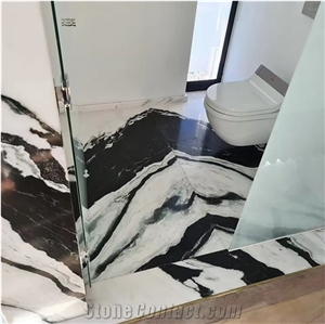 Hot Sale Design Chinese Panda White Marble Wall Tile