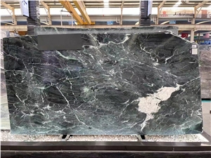 Italy Luxury Stone Prada Green Marble Slab For The Wall