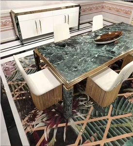 Italy Prada Green Marble Polished Slab Floor Tile