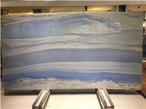 Polished Azul Macaubas Blue Quartzite Polished Big Slab
