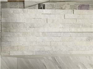 Popular White Quartzite Culture Stone Wall Cladding Panels