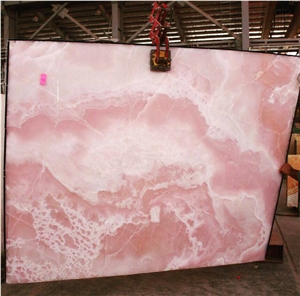 Pink Onyx Slabs, Wall Panels