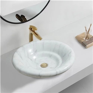 Hotel Decorative Marble Luxury Bathroom Sink & Basin