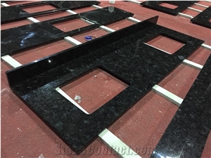 Nero Angola Black Granite Bathroom Countertop,Vanity Tops