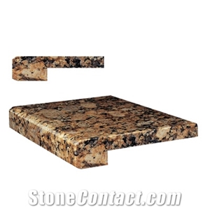 Prefab Customized Siena Beige Granite Kitchen Countertops