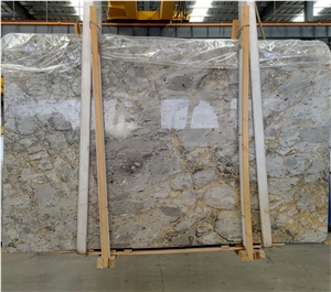 Versace Gold Grey Marble Rough Slabs