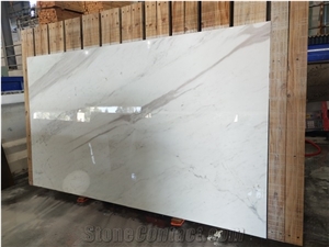 Volakas White Marble Tile For Hotel Lobby & Wall Decoration