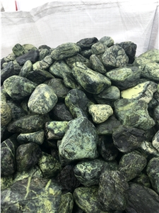 Verde Royal Marble Pebbles- Green Marble Pebble Stone