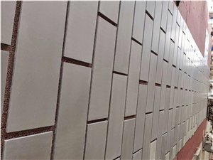 Apple Grey Sandstone Exterior Wall Cladding Tiles