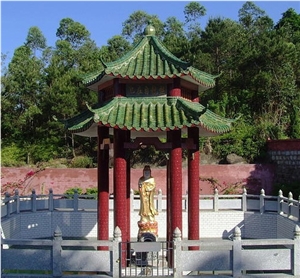 Chinese Green Glazed  Roof Tiles For Temple Buildings- Chinese Style Roofing