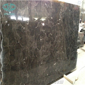 High Polished Dark Emperador Marble Slab