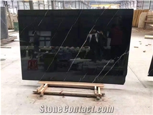 Negro Marquina Marble Slabs, Nero Marquina Marble Slab