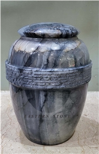ONYX STONE COLORED CREMATION URNS, FUNERAL URNS, ASH URNS