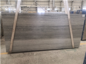 Blue Wood Chinese Wooden Vein Marble Slabs & Tiles Big Size