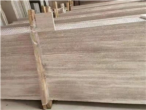 Chinese Marble White Light Wood Vein Marble Slabs