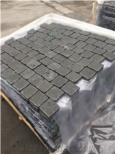 G684 Black Granite Small Cubes Sets Outdoor Paving Walkway