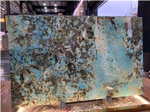 New Trend Blue Dyed Splendor Quartzite Slabs