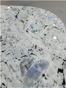 White Sparkling Granite The Sea Of Star Granite Table Design