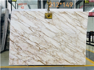 New Calacatta Gold Marble Slabs Tiles Project