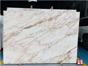 New Calacatta Gold Marble Slabs Tiles Project