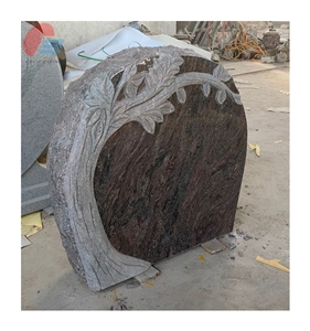 Unique Design Granite Headstone With Tree