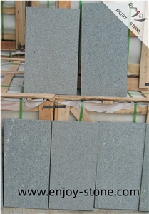 Bush Hammered Zhangpu Green/G612 Green Granite Tiles/Slabs