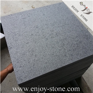 Flamed Fuding Black Basalt Slab/Tile