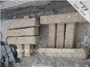 G682 Yellow Rusty Granite Palisade/All Sides Pineapple