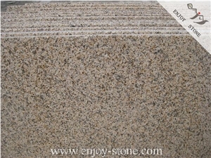 Non-Slip G682 China Rusty Yellow Granite Wall Tiles