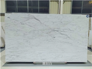 Pure White Marble Slabs Tiles China