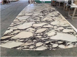 Calacatta Viola Marble Slab Floor Wall Tiles Open Book
