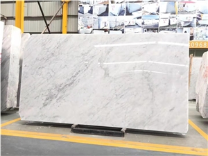 Polished Natural Carrara White Marble Slab Stone Wall Cover