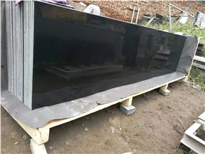 China Hebei Black Granite Polished 2Cm Big Slabs