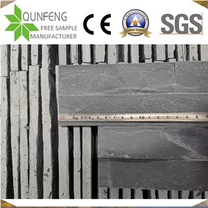 China 15*55CM Black Split Face Slate Z Cheap Stone Veneer